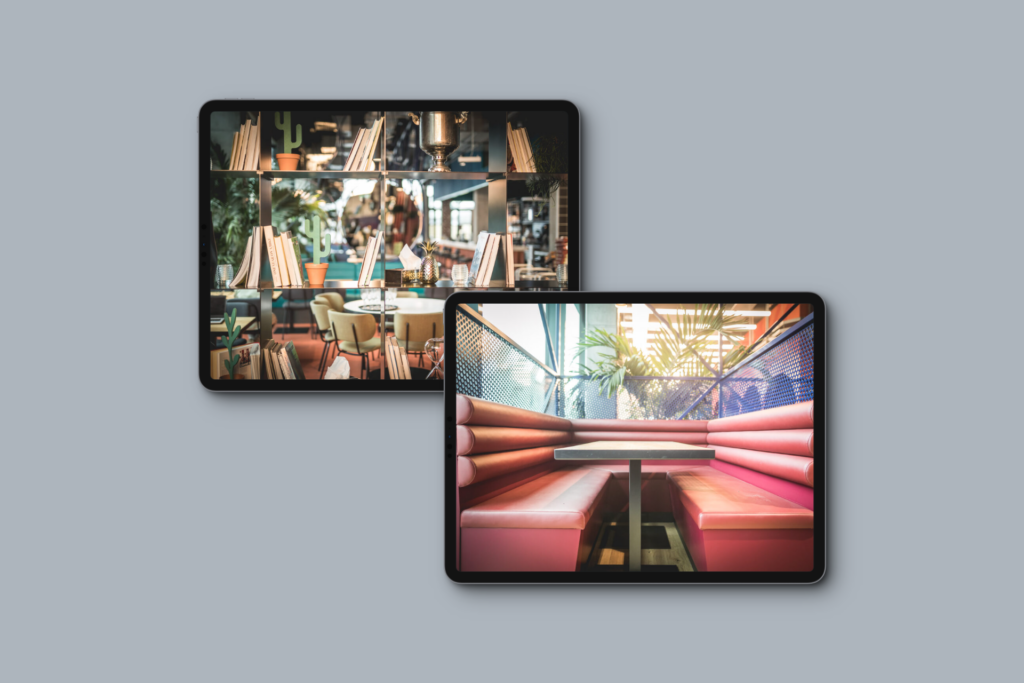 Mockup zweier Lokalfotos