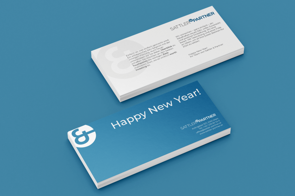 Sattler & Partner Neujahrsmailing