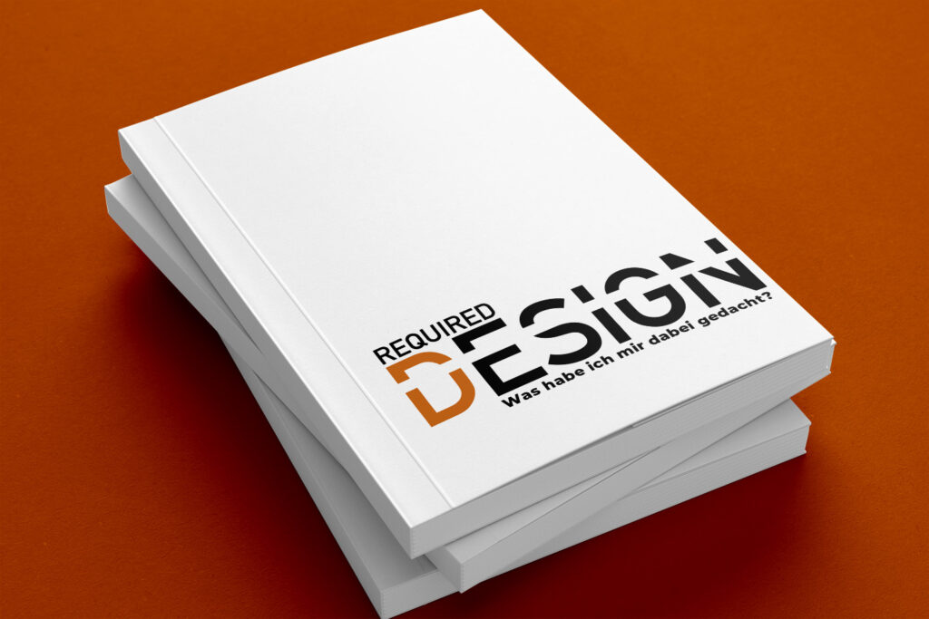 EIn Buch mit dem Titel "Required Design"